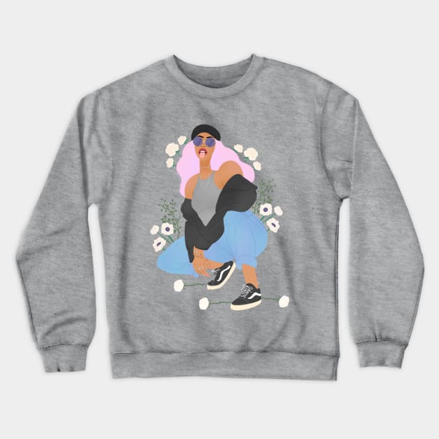 Hood Witch Crewneck Sweatshirt by ilianaillustration